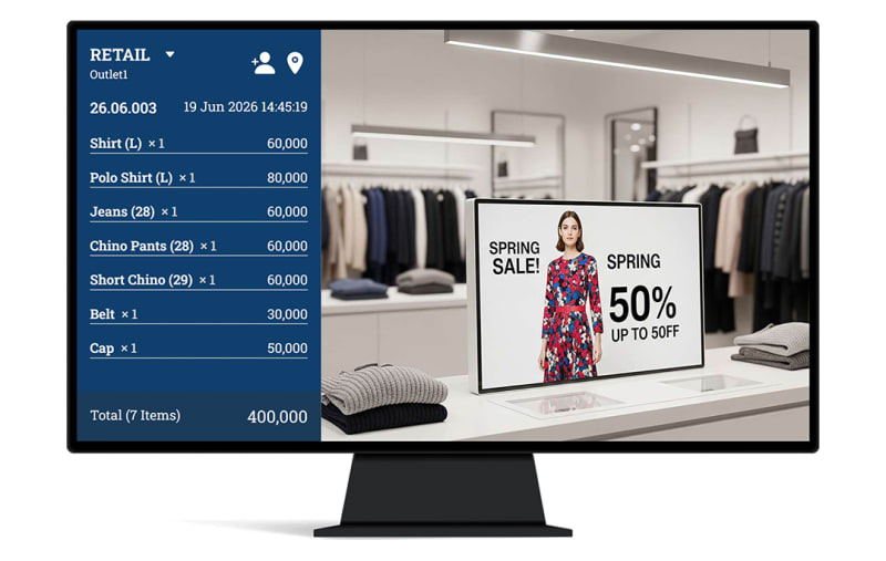 live transaction display